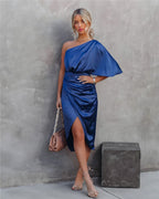 Marke One-Shoulder-Kleid Elegantes Design in verschiedenen Farben — Image 7