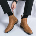 Jesolice Herren Chelsea Stiefeletten – Kunstleder Slip-On Dress Stiefel mit Elastischem Einsatz für stilvolle Freizeit- und formelle Anlässe — Image 6