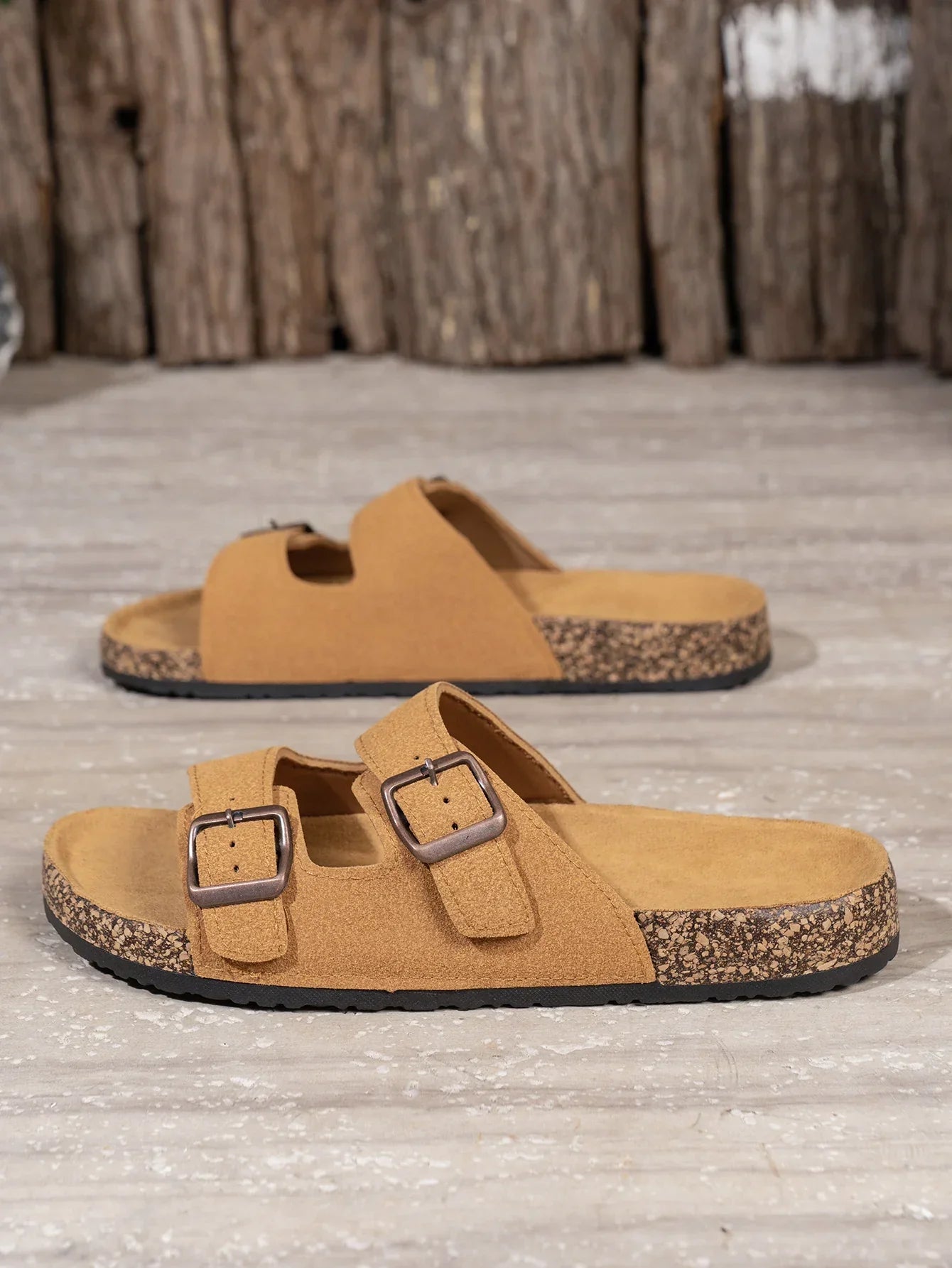 Jesolice Herren Doppelschnalle elegante Korksandalen — Image 3