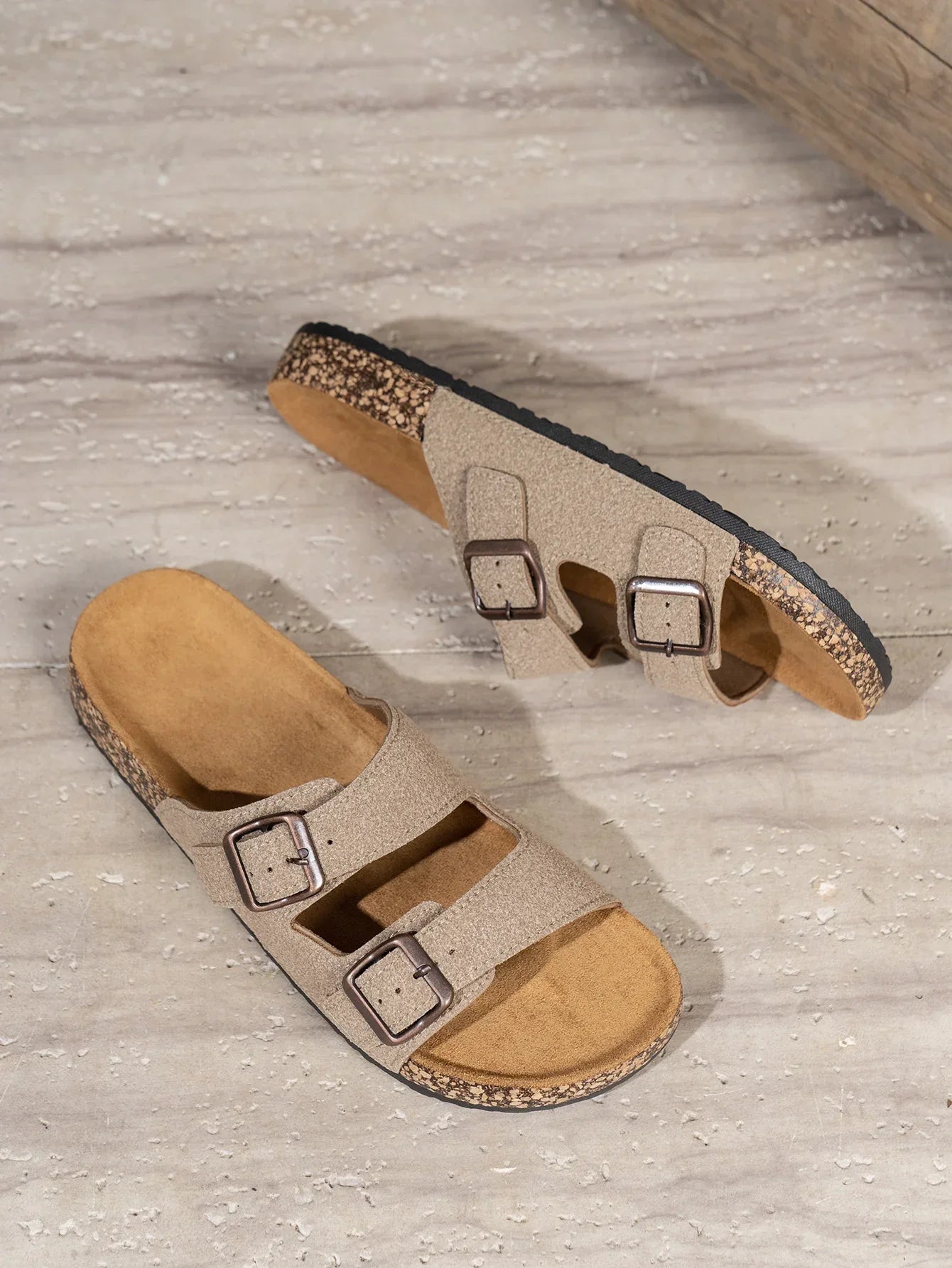 Jesolice Herren Doppelschnalle elegante Korksandalen — Image 5