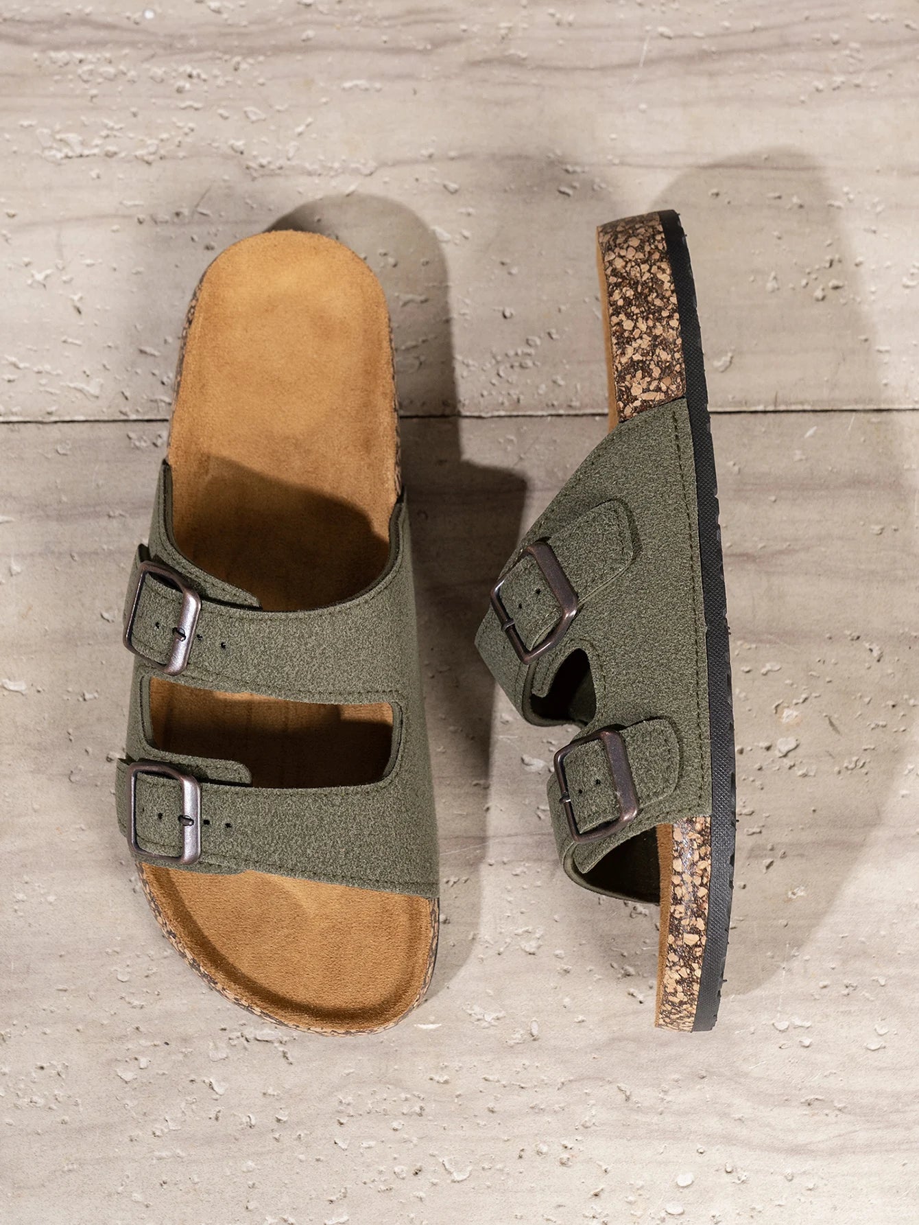 Jesolice Herren Doppelschnalle elegante Korksandalen — Image 6