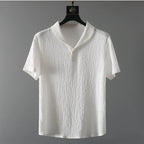 Jesolice Herren Freizeit Poloshirt mit kurzen Ärmeln und Jogginghose Set – Leichter atmungsaktiver Baumwollmix bequemer Freizeitanzug — Image 5