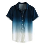 Jesolice Herren Gradient Kurzarm Hemd – Leichtes Lässiges Sommeroberteil mit Ombre-Design Stil — Image 2