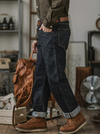 Jesolice Herren Jeans | 14 oz Selvedge Indigo, Relaxed Fit Klassisch — Image 2