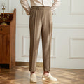 Jesolice Herren Klassische Faltenhose aus Wolle – Maßgeschneiderte Business Casual Hose mit Verstellbarem Bund Elegant — Image 8