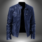 Jesolice Herren Klassische Leder Bikerjacke - Schwarz, Braun, Grün, Blau, Rot, Grau, Beige, Stilvoll — Image 11