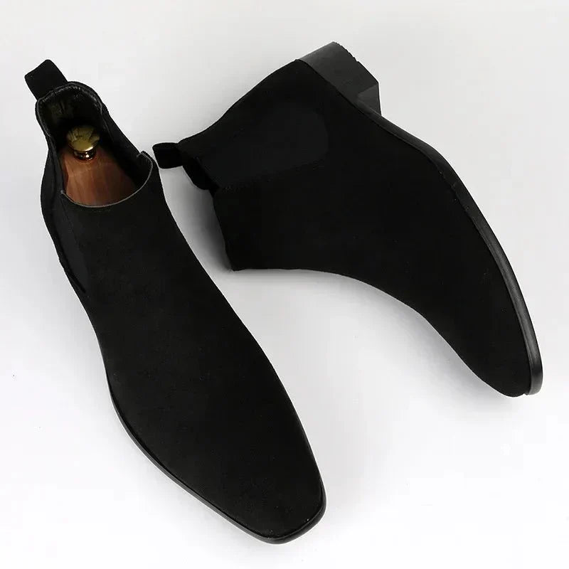 Jesolice Herren Klassische Wildleder Chelsea Boots – Elegante Slip-On Stiefeletten mit Elastischen Seitenpaneelen für Freizeit- und formelle Anlässe, stilvoll — Image 9