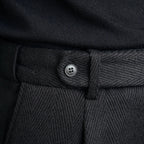 Jesolice Herren Klassische Wollmischung Plissee-Hosen – Maßgeschneiderte Formelle Anzughosen mit Umschlag Elegante — Image 6