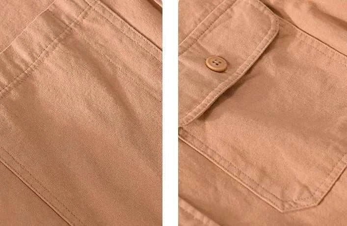 Jesolice Herren Kurzarm Hemd – Leichtes Baumwollmischung Sommeroberteil mit Brusttaschen Stilvoll — Image 11