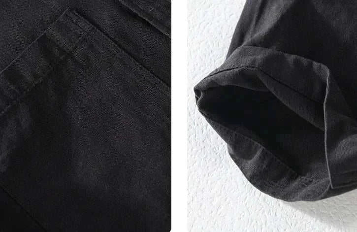 Jesolice Herren Kurzarm Hemd – Leichtes Baumwollmischung Sommeroberteil mit Brusttaschen Stilvoll — Image 18
