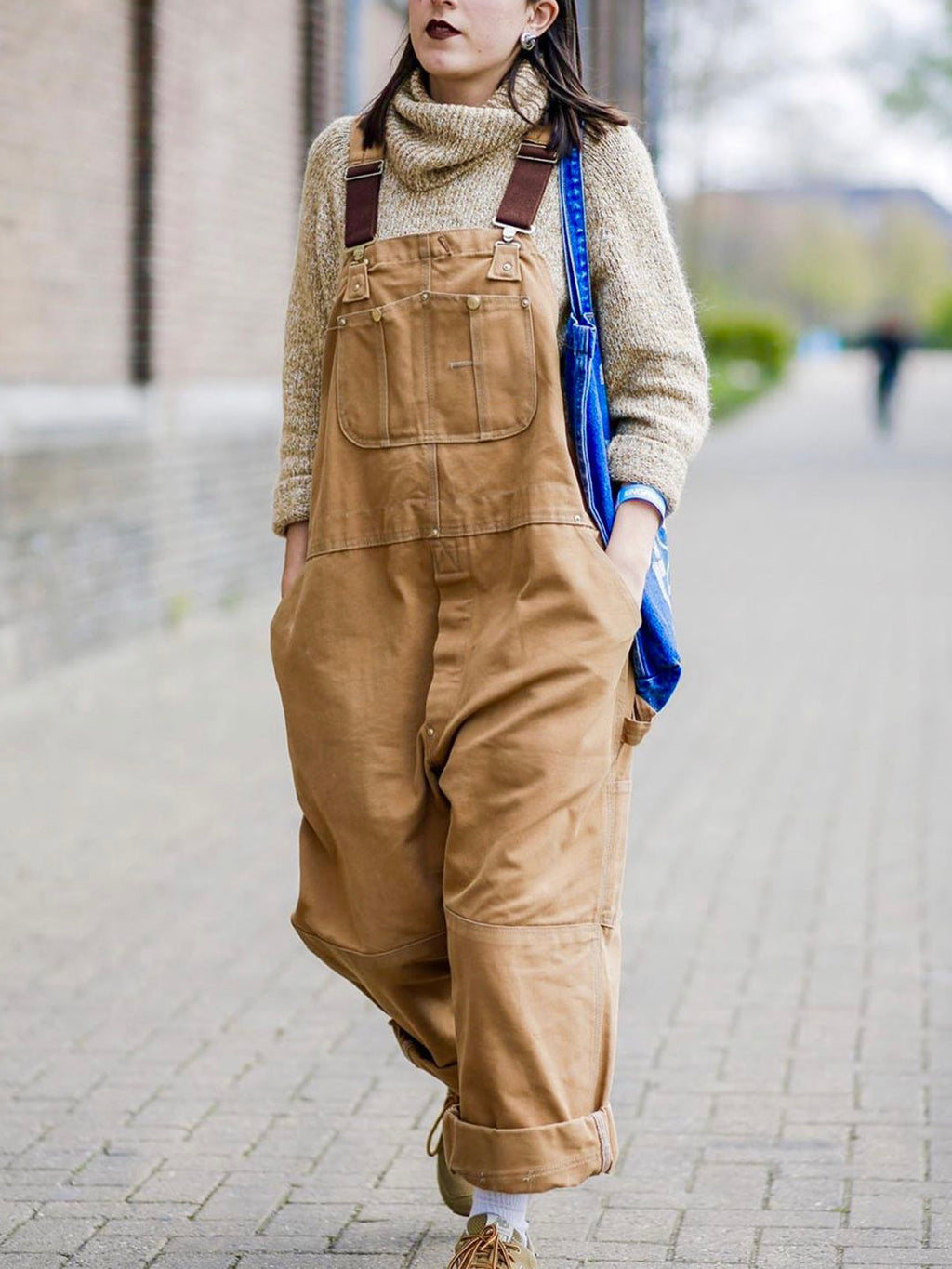 Jesolice Herren Latzhose aus Denim | Robustes Canvas, Verstellbare Träger, Mehrere Taschen, Praktisch — Image 5