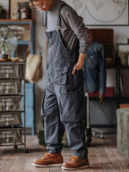 Jesolice Herren Latzhose | Robustes Baumwoll-Canvas, 10 Taschen, Praktisch — Image 2