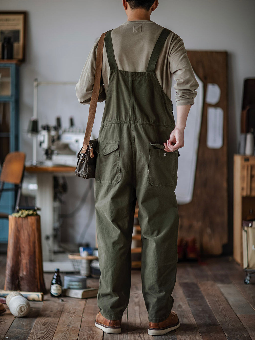 Jesolice Herren Latzhose | Schwerer Baumwollstoff, Bequeme Passform, Robuste — Image 3