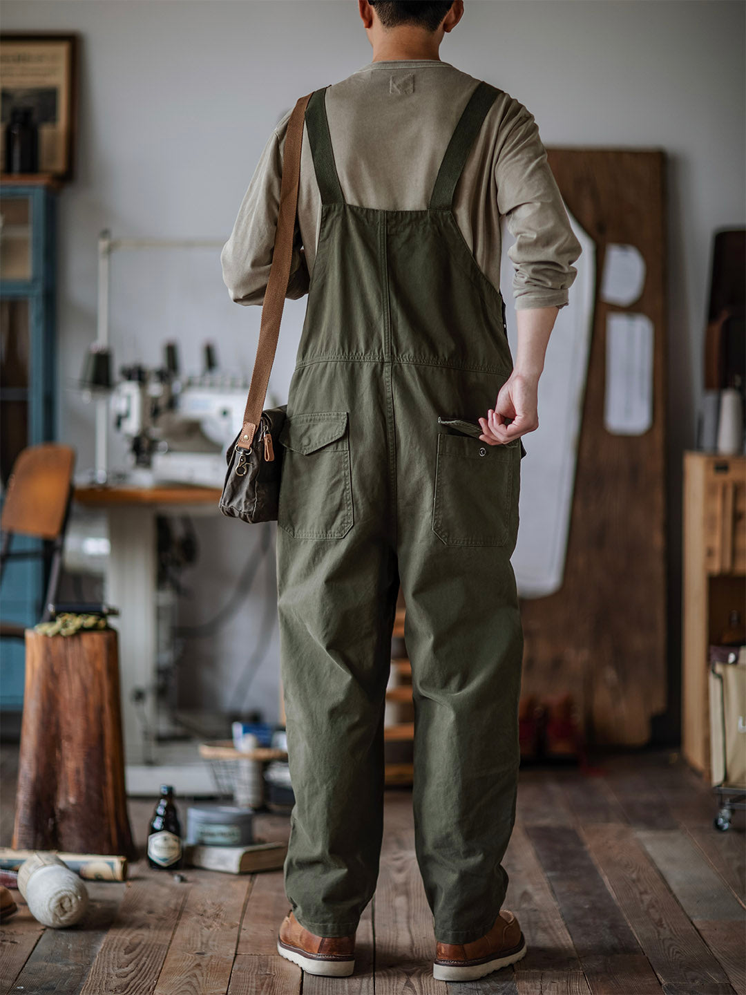 Jesolice Herren Latzhose | Schwerer Baumwollstoff, Bequeme Passform, Robuste — Image 3