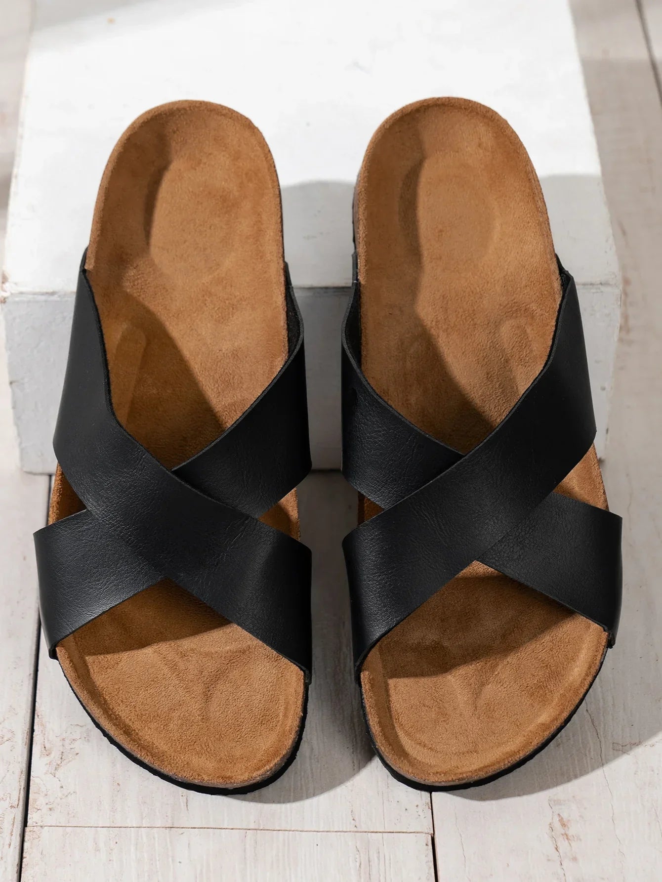 Jesolice Herren Leder Kreuzriemen Sandalen Elegant — Image 7