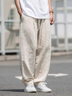 Jesolice Herren Leinenhose - Beige, Atmungsaktiv, Lässiger Schnitt, Bequem — Image 6