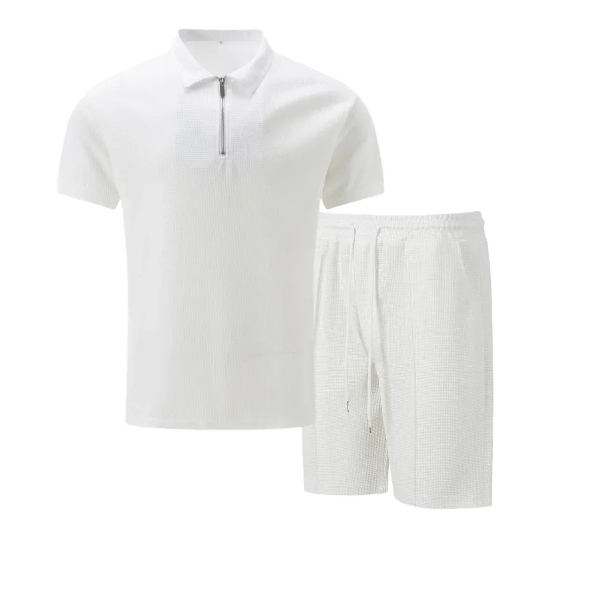 Jesolice Herren Poloshirt und Shorts Set - Beige, Schwarz, Grau, Weiß, Blau - Atmungsaktiver Stoff Elegant — Image 11