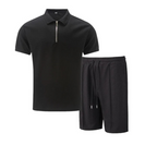 Jesolice Herren Poloshirt und Shorts Set - Beige, Schwarz, Grau, Weiß, Blau - Atmungsaktiver Stoff Elegant — Image 5