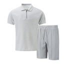 Jesolice Herren Poloshirt und Shorts Set - Beige, Schwarz, Grau, Weiß, Blau - Atmungsaktiver Stoff Elegant — Image 8