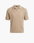 Jesolice Herren Rippstrick Polohemd – Stilvolles leichtes Baumwollmischung Kurzarmoberteil für legere und schicke Outfits Elegantes — Main Image