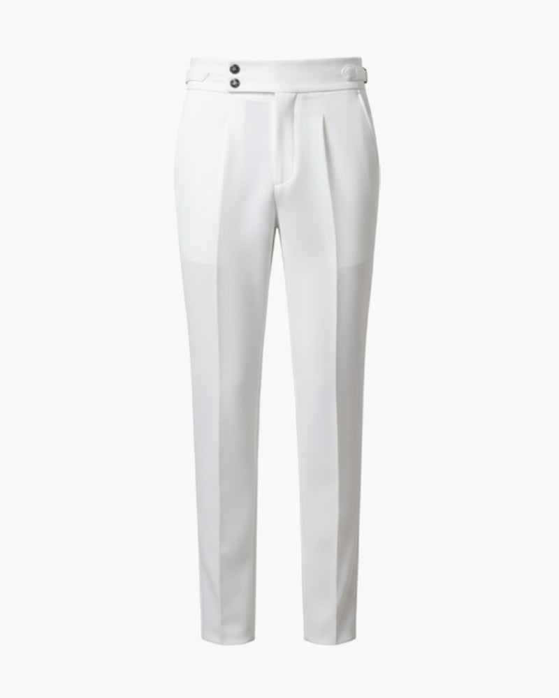 Jesolice Herren Slim Fit Plissee-Hose – Elegante Hochbund Business Casual Hose mit verstellbarem Bund stilvoll — Main Image