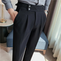 Jesolice Herren Slim Fit Plissee-Hose – Elegante Hochbund Business Casual Hose mit verstellbarem Bund stilvoll — Image 6