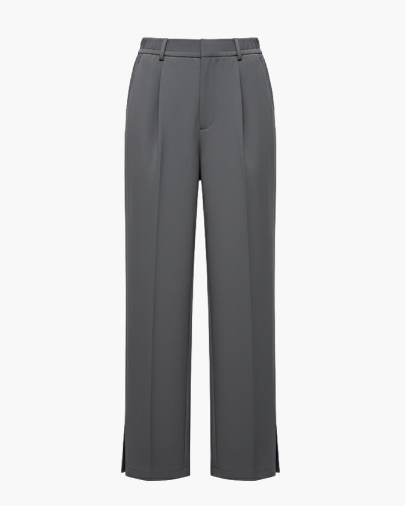 Jesolice Herren Weite Beinform Entspannte Passform Hose – Bequeme Polyester Business Casual Hose mit Elastischem Bund Elegante — Main Image