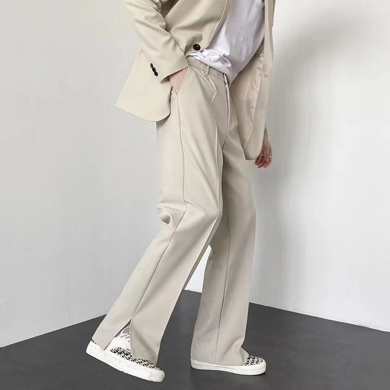 Jesolice Herren Weite Beinform Entspannte Passform Hose – Bequeme Polyester Business Casual Hose mit Elastischem Bund Elegante — Image 5