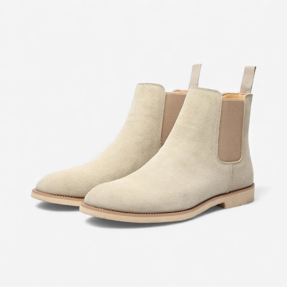 Jesolice Herren Wildleder Chelsea Stiefel – Klassische Slip-On Stiefeletten mit Elastischen Seiten für Freizeit- und formelle Anlässe Elegante — Main Image