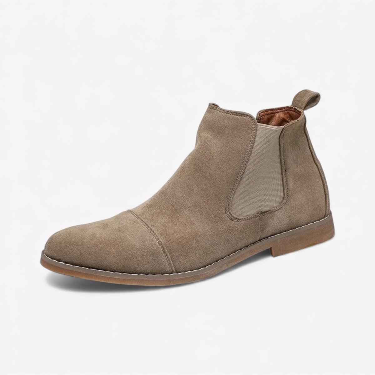 Jesolice Herren Wildleder Chelsea Stiefel – Klassische Slip-On Knöchelstiefel mit Elastischen Seitenpaneelen für Freizeit- und formelle Anlässe - Elegante — Main Image