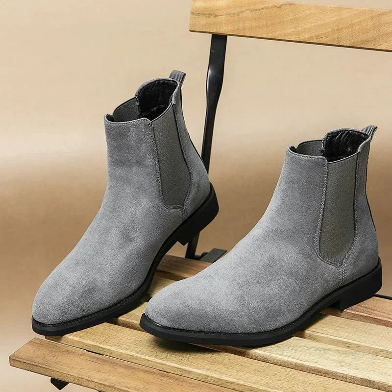Jesolice Herren Wildleder Chelsea Stiefel – Klassische Slip-On Knöchelstiefel für Freizeit- und formelle Anlässe mit elastischen Seitenpaneelen, stilvoll — Image 2