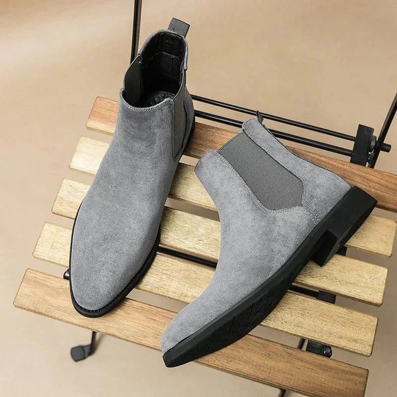 Jesolice Herren Wildleder Chelsea Stiefel – Klassische Slip-On Knöchelstiefel für Freizeit- und formelle Anlässe mit elastischen Seitenpaneelen, stilvoll — Image 3