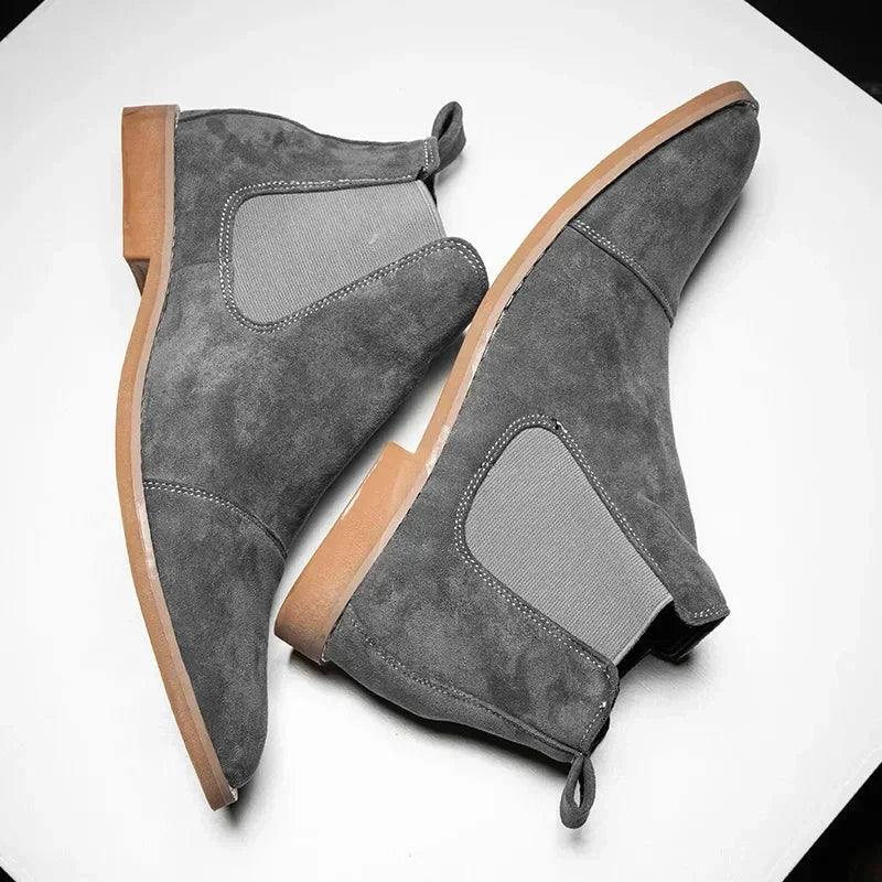 Jesolice Herren Wildleder Chelsea Stiefel – Klassische Slip-On Knöchelstiefel mit Elastischen Seitenpaneelen für Freizeit- und formelle Anlässe - Elegante — Image 3