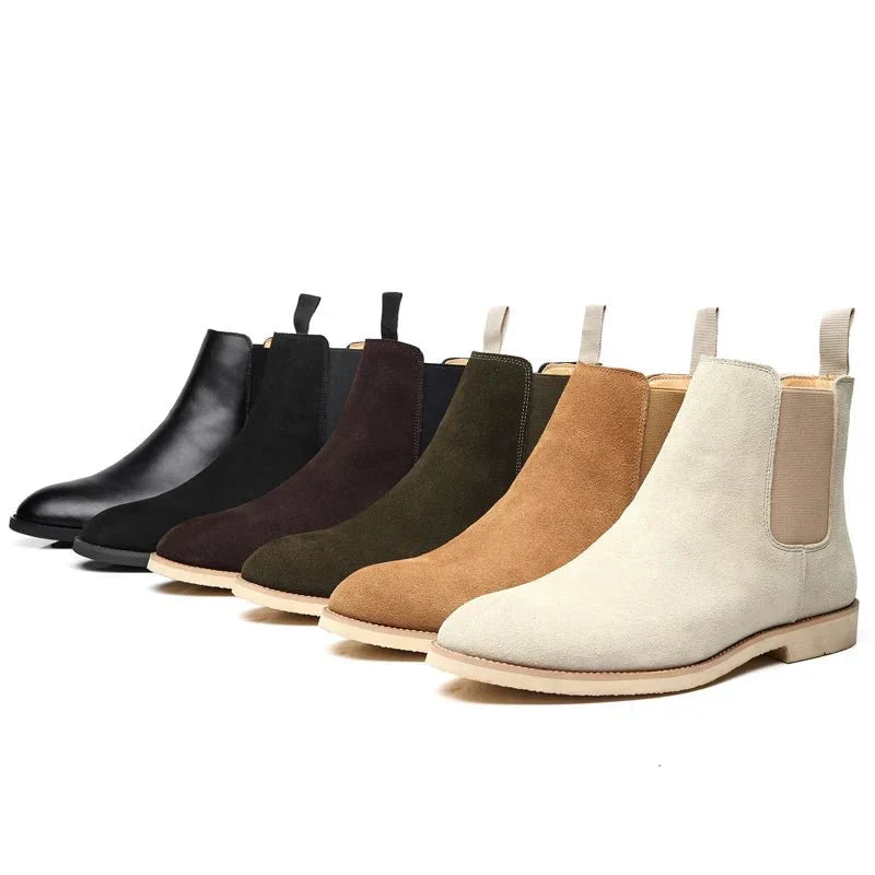 Jesolice Herren Wildleder Chelsea Stiefel – Klassische Slip-On Stiefeletten mit Elastischen Seiten für Freizeit- und formelle Anlässe Elegante — Image 3
