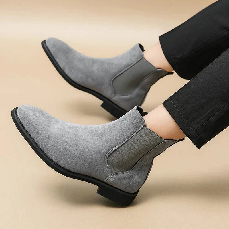 Jesolice Herren Wildleder Chelsea Stiefel – Klassische Slip-On Knöchelstiefel für Freizeit- und formelle Anlässe mit elastischen Seitenpaneelen, stilvoll — Image 4