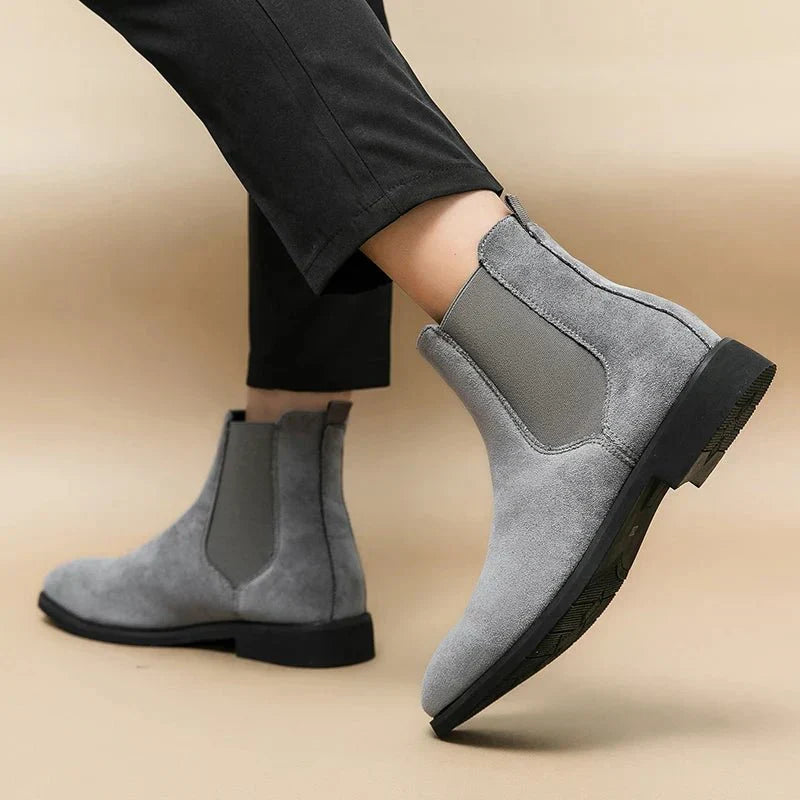 Jesolice Herren Wildleder Chelsea Stiefel – Klassische Slip-On Knöchelstiefel für Freizeit- und formelle Anlässe mit elastischen Seitenpaneelen, stilvoll — Image 5