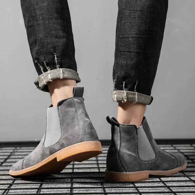Jesolice Herren Wildleder Chelsea Stiefel – Klassische Slip-On Knöchelstiefel mit Elastischen Seitenpaneelen für Freizeit- und formelle Anlässe - Elegante — Image 7