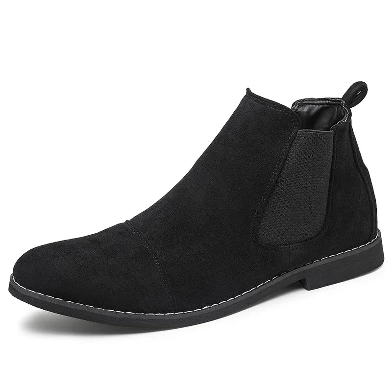 Jesolice Herren Wildleder Chelsea Stiefel – Klassische Slip-On Knöchelstiefel mit Elastischen Seitenpaneelen für Freizeit- und formelle Anlässe - Elegante — Image 8
