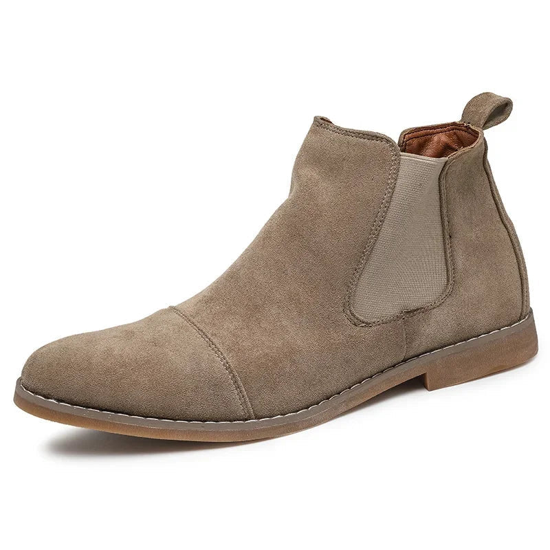 Jesolice Herren Wildleder Chelsea Stiefel – Klassische Slip-On Knöchelstiefel mit Elastischen Seitenpaneelen für Freizeit- und formelle Anlässe - Elegante — Image 9