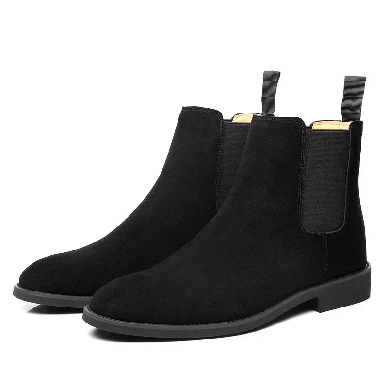 Jesolice Herren Wildleder Chelsea Stiefel – Klassische Slip-On Stiefeletten mit Elastischen Seiten für Freizeit- und formelle Anlässe Elegante — Image 9