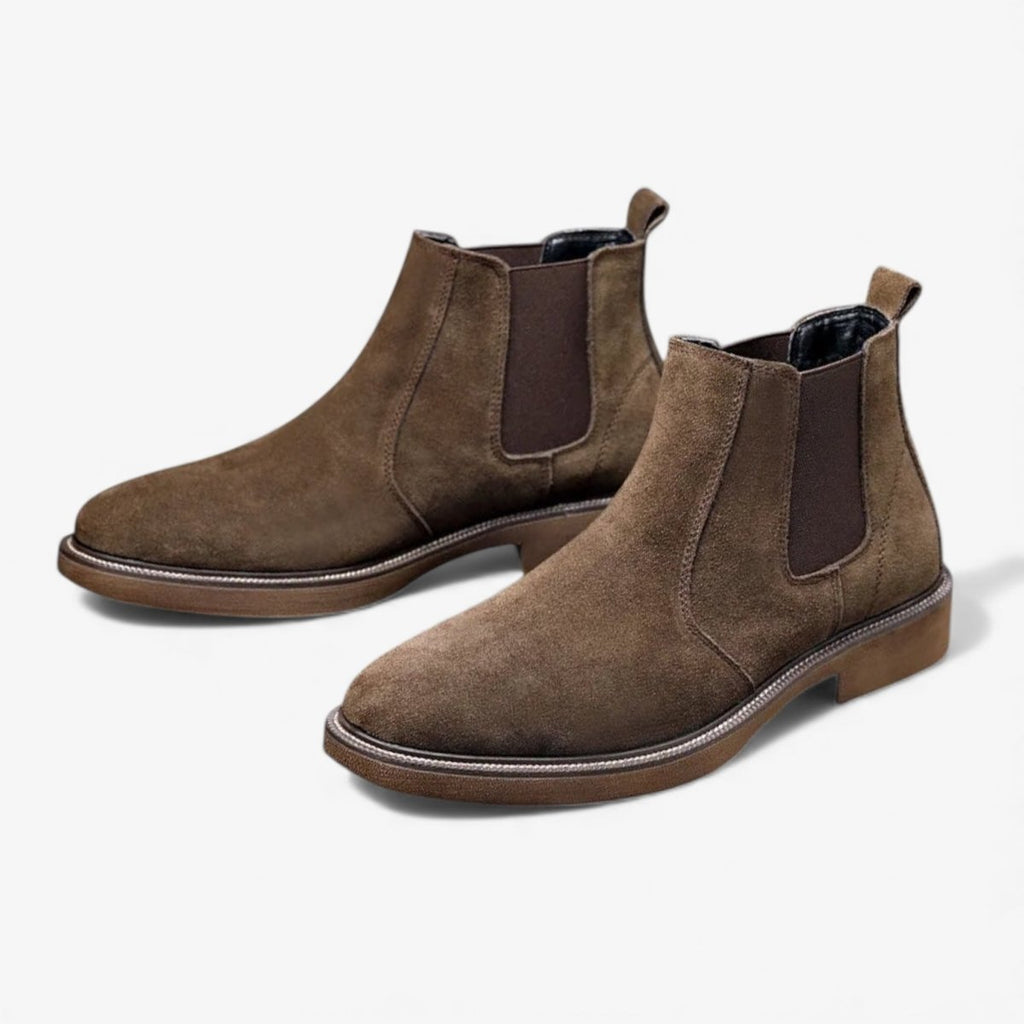 Jesolice Herren Wildleder Chelsea Stiefel – Premium Leder Slip-On Knöchel Stiefel für Freizeit und formelle Anlässe Elegante — Main Image