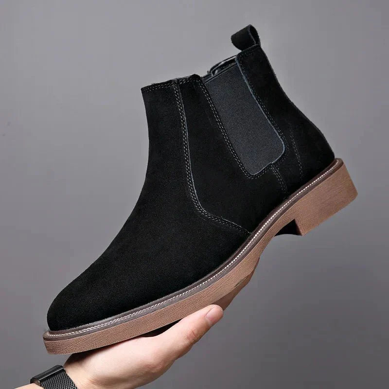 Jesolice Herren Wildleder Chelsea Stiefel – Premium Leder Slip-On Knöchel Stiefel für Freizeit und formelle Anlässe Elegante — Image 5