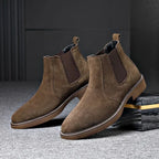 Jesolice Herren Wildleder Chelsea Stiefel – Premium Leder Slip-On Knöchel Stiefel für Freizeit und formelle Anlässe Elegante — Image 8