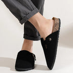 Jesolice Herren Wildleder Clogs mit Korksohle Bequem — Main Image