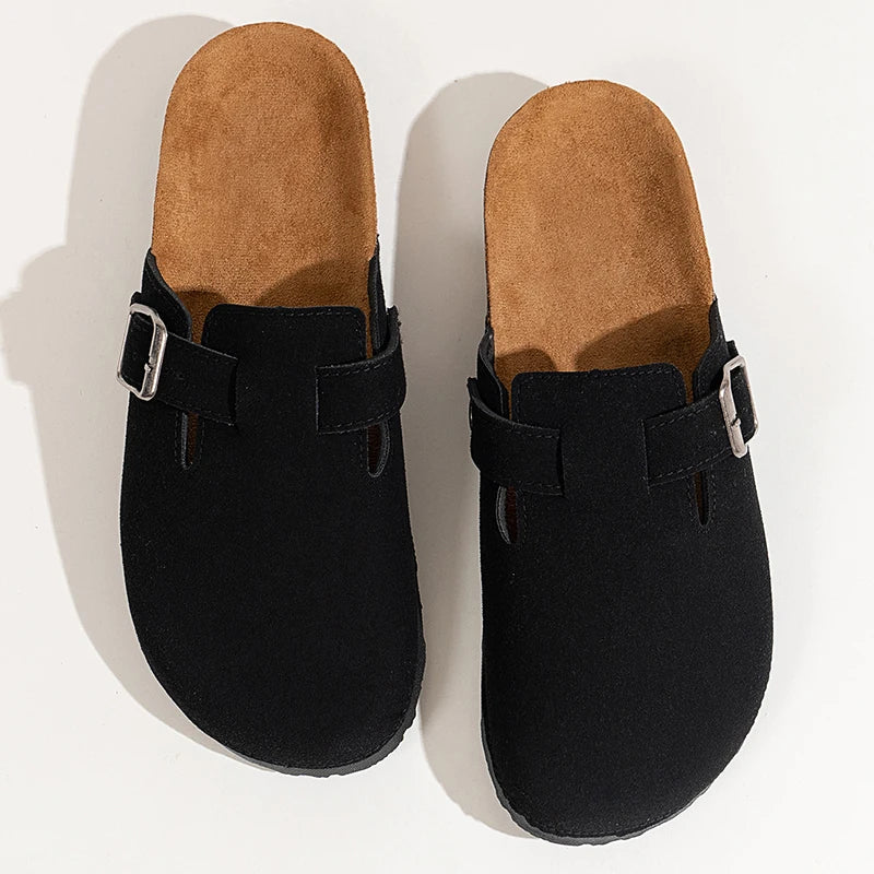 Jesolice Herren Wildleder Clogs mit Korksohle Bequem — Image 2