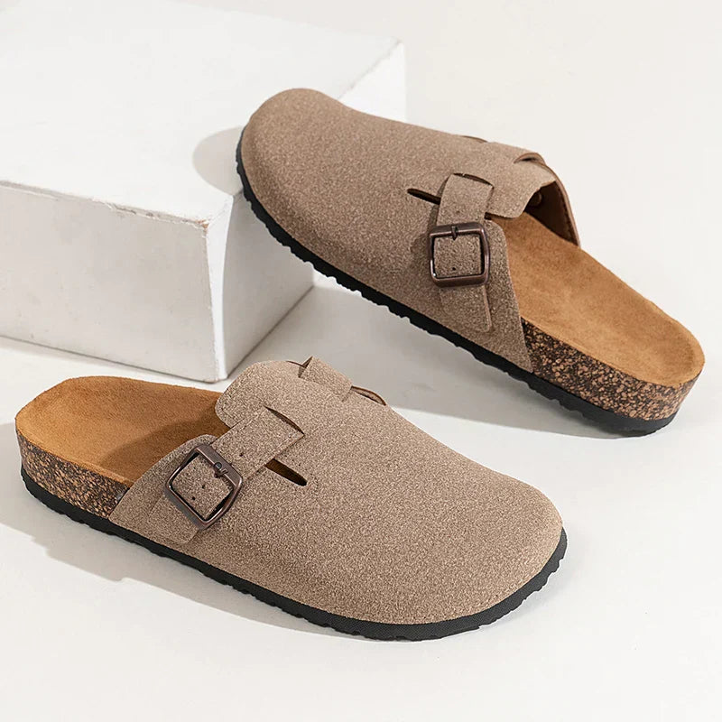 Jesolice Herren Wildleder Clogs mit Korksohle Bequem — Image 5