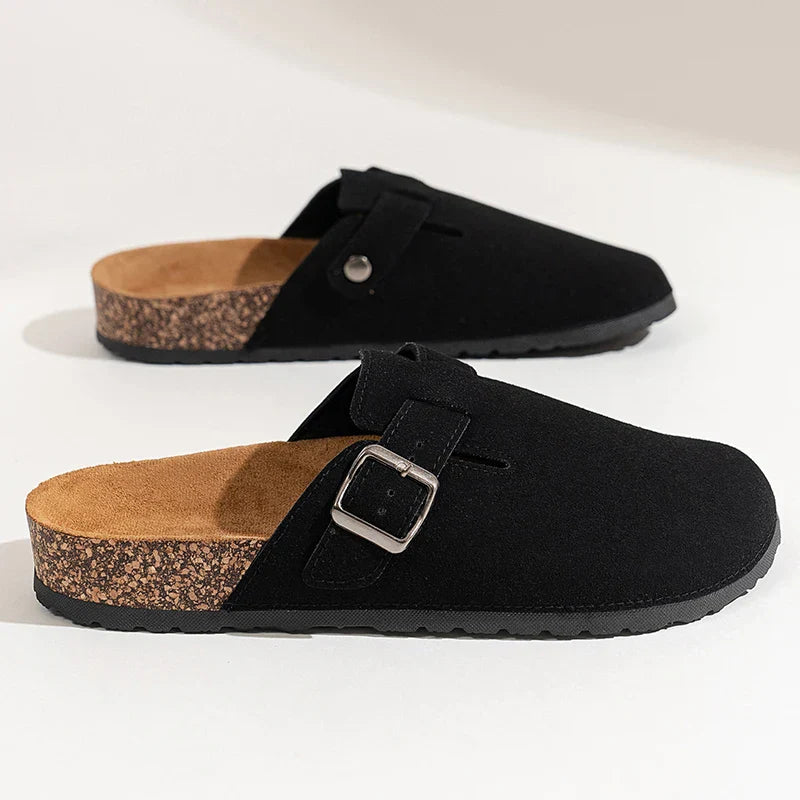 Jesolice Herren Wildleder Clogs mit Korksohle Bequem — Image 8