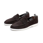 Jesolice Herren Wildleder Penny Loafers – Klassische Slipper mit Bequemer Gummisohle für Business Casual Elegant — Image 8