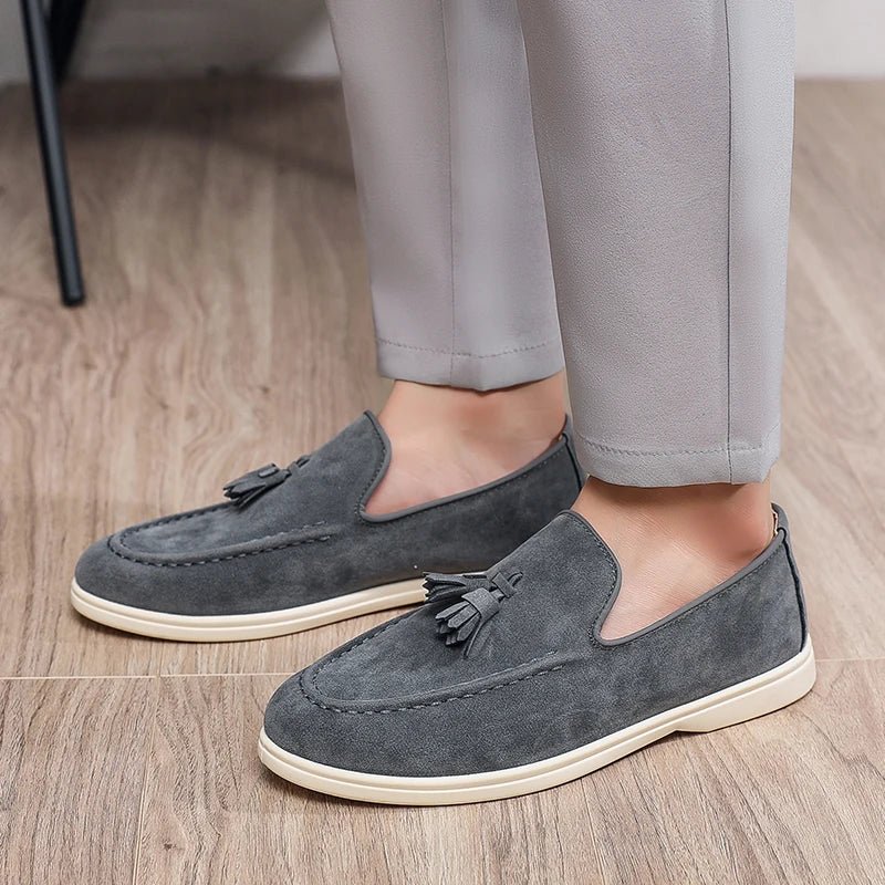 Jesolice Herren Wildleder Quasten Slipper – Klassische Slip-On Dress Schuhe mit Bequemer Sohle für Freizeit und Formalitäten, Elegante — Image 3