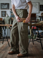 Jesolice M-47 Hose | 100% Baumwolle Fischgrät, Verstellbare Passform, Bequem — Image 3